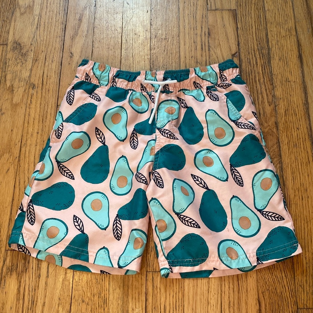 Cat & Jack Avocado Swim Trunks - M 8/10